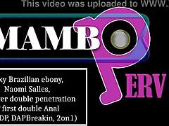 Unbelievable! Sexy Brazilian Ebony Naomi Salles Takes FIRST EVER DOUBLE PENETRATION!