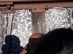 Fisherman Catches Runaway Stripper for Dirty Shower Action!