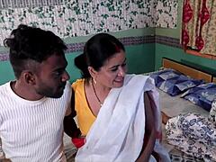 Indian Bhabhi In Hot Threesome With Stepsister And Husband! FFM Action Explodes!
