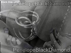 Penelope Black Diamond Goes Wild with Anal Footing and Vibrator for Big Orgasm