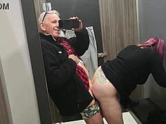 kiwi slutty milf banged hard in store changing room