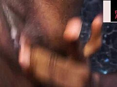 Big ass drives man to quick finish on it