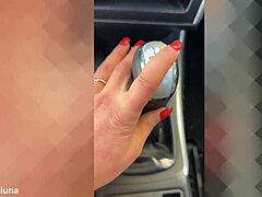 Kataluna SMASHES her slit with gear stick and squirts hard