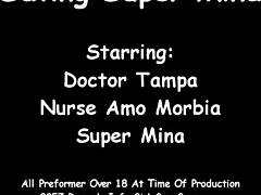 Little Mina, poisoned by kryptonite condom, saved by Doctor Tampa
