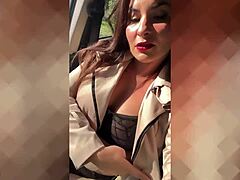 Kataluna SMASHES her slit with gear stick and squirts hard