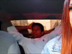 Safada Driver Catches Passenger Masturbating in Back Seat.