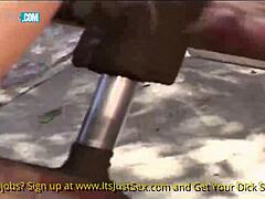 Tiny Tits Blonde Gets Kinky Ass Banged by Hard Cock Outdoors. Man, That’s Wild!