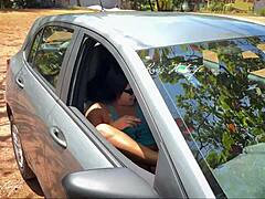 Got caught masturbating and cumming hard in my car at the beach parking lot