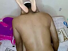 Muslim Wife in Hijab Gets Wild with Stepfather in Bed