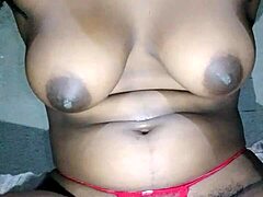Natural tits bounce as her pussy cums fast