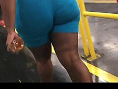 ebony thick booty caught walking on hidden cam. just check that natural sway!