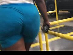 ebony thick booty caught walking on hidden cam. just check that natural sway!