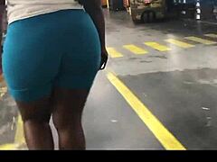 ebony thick booty caught walking on hidden cam. just check that natural sway!
