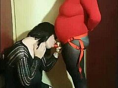 Crossdresser takes dildo from ass to mouth in wild collection