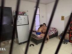 Yo, caught these hot lesbian Latinas banging with toys while hubbies work