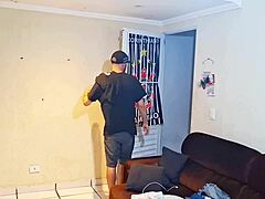 Hey, caught my stepdaughter masturbating and had to punish her!