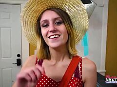 Horny Blonde Pixie Pie Fingers Her Slit and Gets Banged Hard