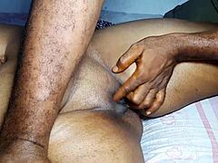 Stepmom received a steamy massage before stepson took her in village