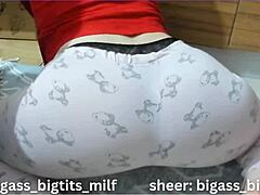 Caught her in pajamas doggystyle while cleaning with wild fingering