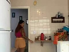 Hey, my husband caught me washing the balcony in a bikini