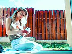 come join my outdoor fun, i'm dancing wild in costume today!