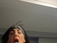 Can you believe this giant BBC is wrecking my ass and throat with wild deepthroat?