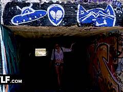 Outdoor Fuck in Lockdown with Naughty Stepmom Sofie Marie Riding My Hard Cock