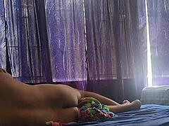 waking up to bang with a curvy colombian in the bedroom