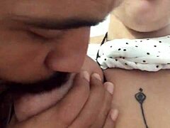 Spank Those Huge Tits Hard, Make Her Wet with Deepthroat and Cum All Over