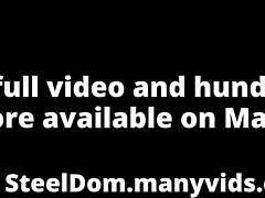 Redhead Domme Teaches Toy Play in Chastity with Vibrator