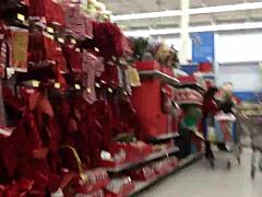 Bold candid capture of mom shopping today