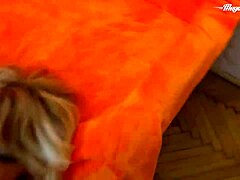 Granny Pamela De Rossi gets bent over for rough doggystyle fucking with intense anal creampie.