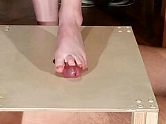 Domina Stomps Cock with Bare Feet in HD Footjob Domination