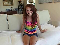 wow, redhead alice green gets anal creampied by philly jhon 😍