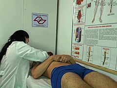 oh man, nurse got so turned on seein patient’s hard-on, couldn’t resist...