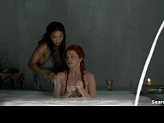 Lucy Lawless and Katrina Law bare all in Spartacus 2010-2013