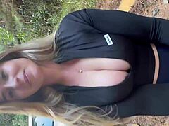 Pulled over, dropped her panties, and fucked right there - Aline Novak
