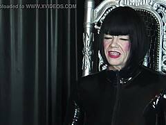 I submitted to a transexual dominatrix for wild latex play. It was a kinky casting interview!