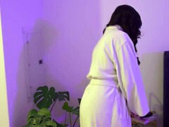 sad guy finds comfort in cami strella's juicy latina curves.