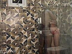 Cleo Cadillac Dragged by Friend into Bathroom for Raw Hard Fucking