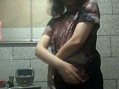 I can't stop watching this perfect body masturbating in a hidden bathroom.