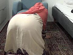 iranian milf teases with sensual self-pleasure on camera