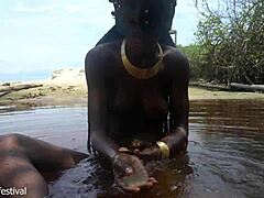 Watching Water Drip from Her Perfectly Shaped Tits