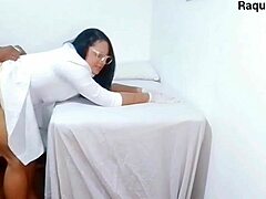 I saw the nurse and aesthetician checking out the patient's hard erection.