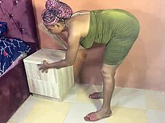 Yo, check this sexy house cleaner taking a huge cock!
