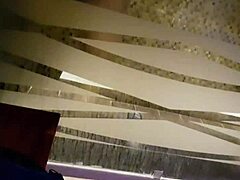 Mexican amateur babe washes tight ass in bathroom.