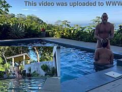 Outdoor Anal and Blowjob with Exotic Girlfriend in Costa Rica. Poolside Action Gets Rough!