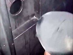 Hey, Check This Wild French Slut at the Glory Hole Session