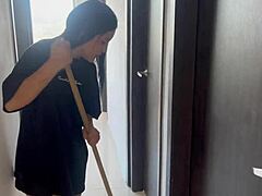 I caught my hermanastra naked and punished her hard