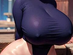 Wow, check this AI-generated model with big tits, so hot! 🔥